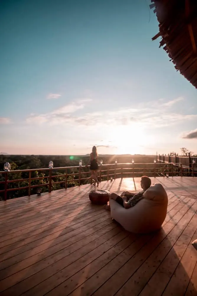 open deck in the 360 view restaurant